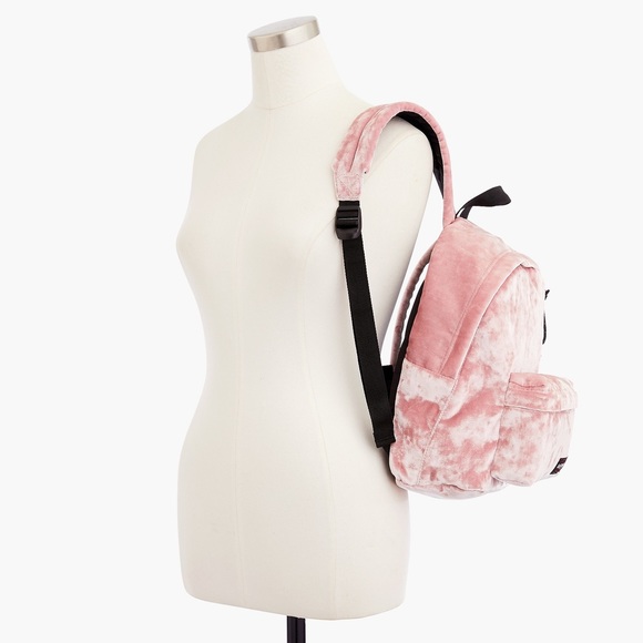 JCREW xEastpak Orbit Backpack in Pink Velvet NWT - Picture 2 of 5